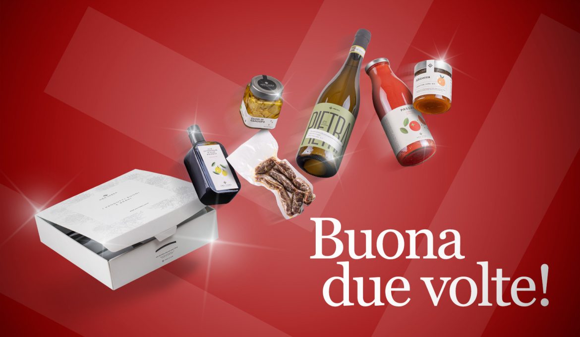 Buona due volte: la nuova campagna natalizia firmata TiME agency porta online la Gift Box di AMA terra